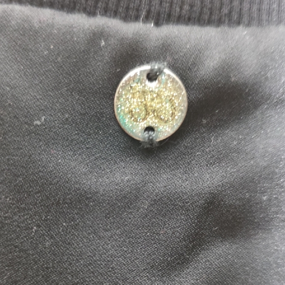 3 Pommes Shimmering Midnight Blue Girls Bomber Jacket - Picture 5 of 7